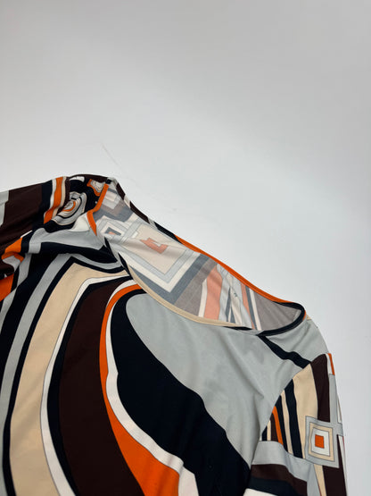 Vintage Pucci Sweatshirt Silk M Orange