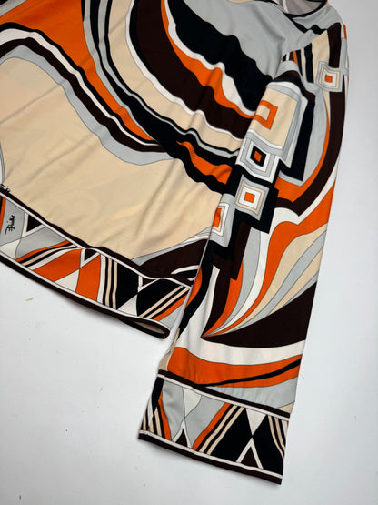 Vintage Pucci Sweatshirt Silk M Orange