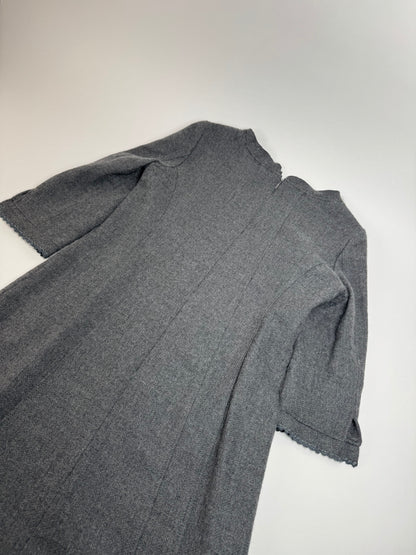 Vintage Courreges Wool Dress Grey 38/M