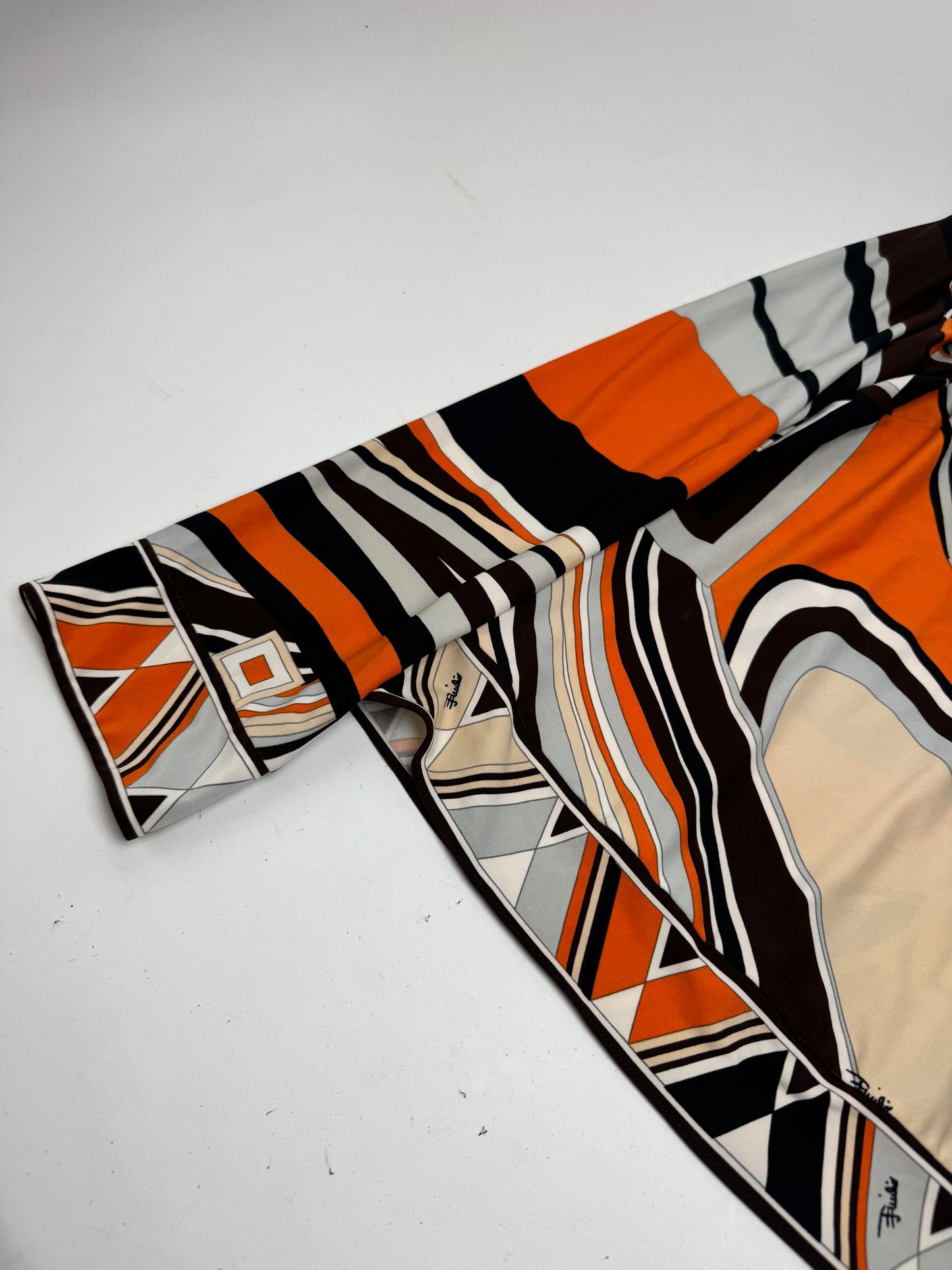 Vintage Pucci Sweatshirt Silk M Orange