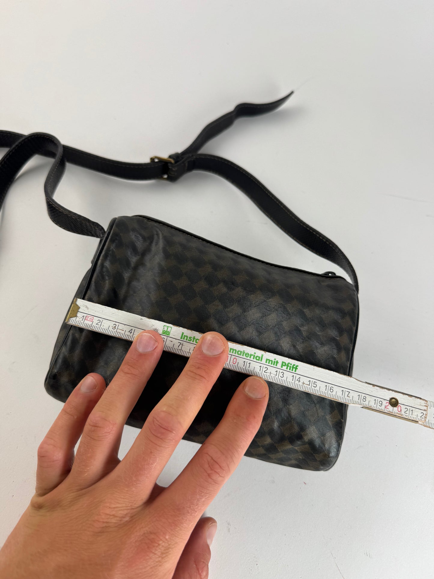 Sac vintage en cuir Bottega Veneta marron noir