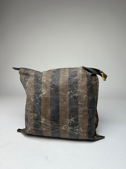 Vintage Fendi Striped Mini Bag Brown Black