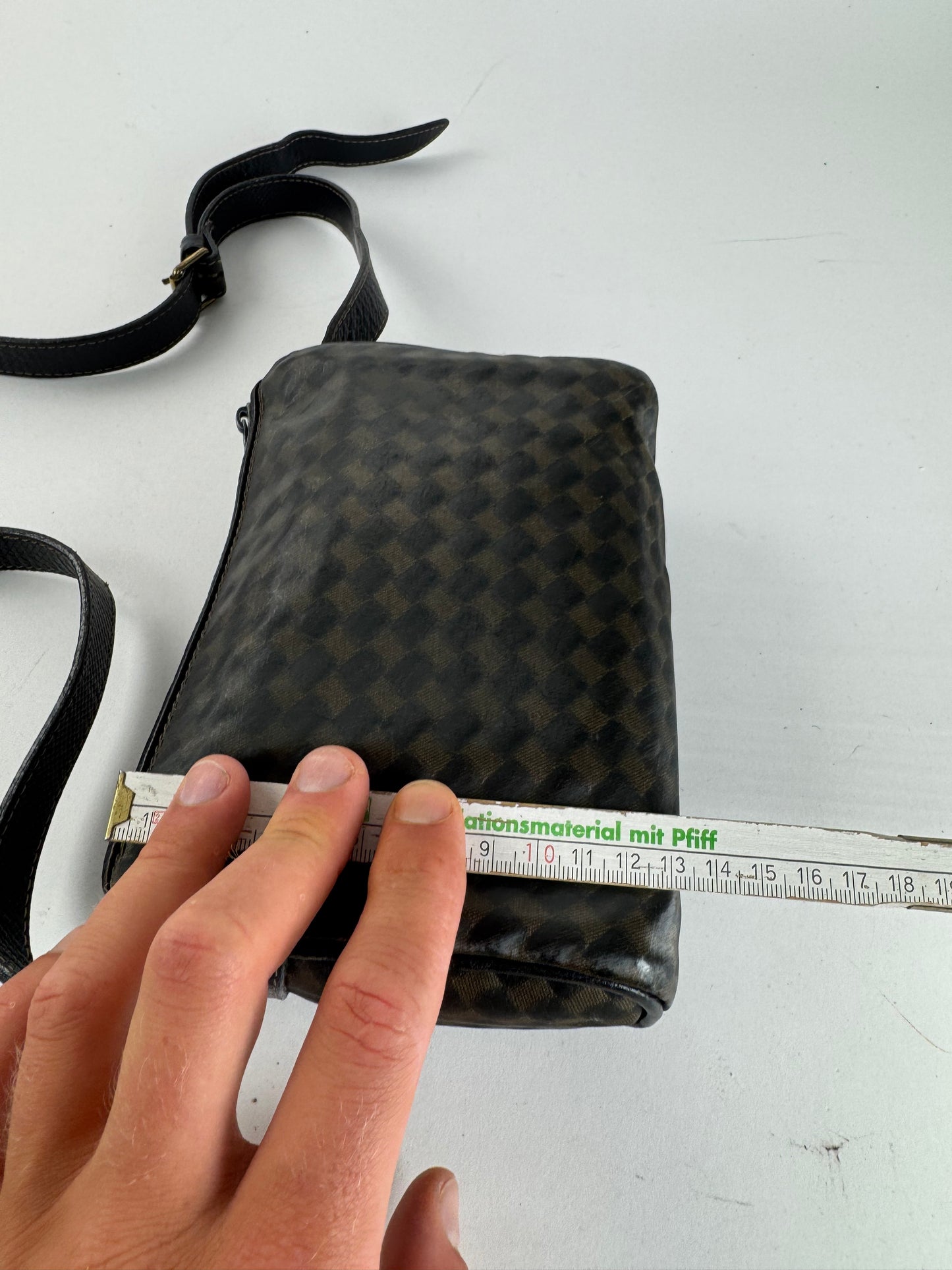 Sac vintage en cuir Bottega Veneta marron noir