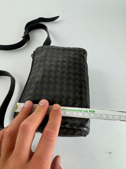 Sac vintage en cuir Bottega Veneta marron noir