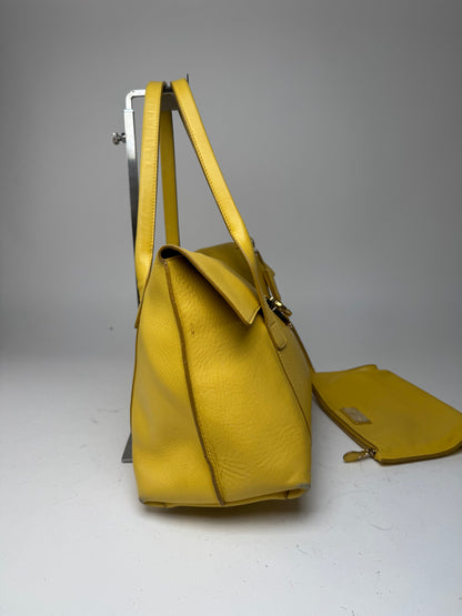Vintage Salvatore Ferragamo Leather Bag Yellow
