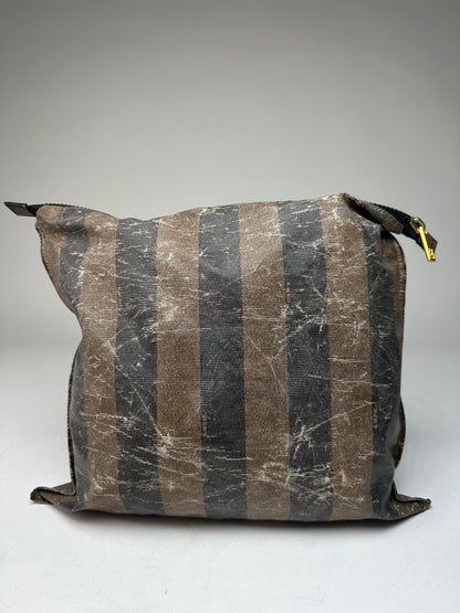 Vintage Fendi Striped Mini Bag Brown Black
