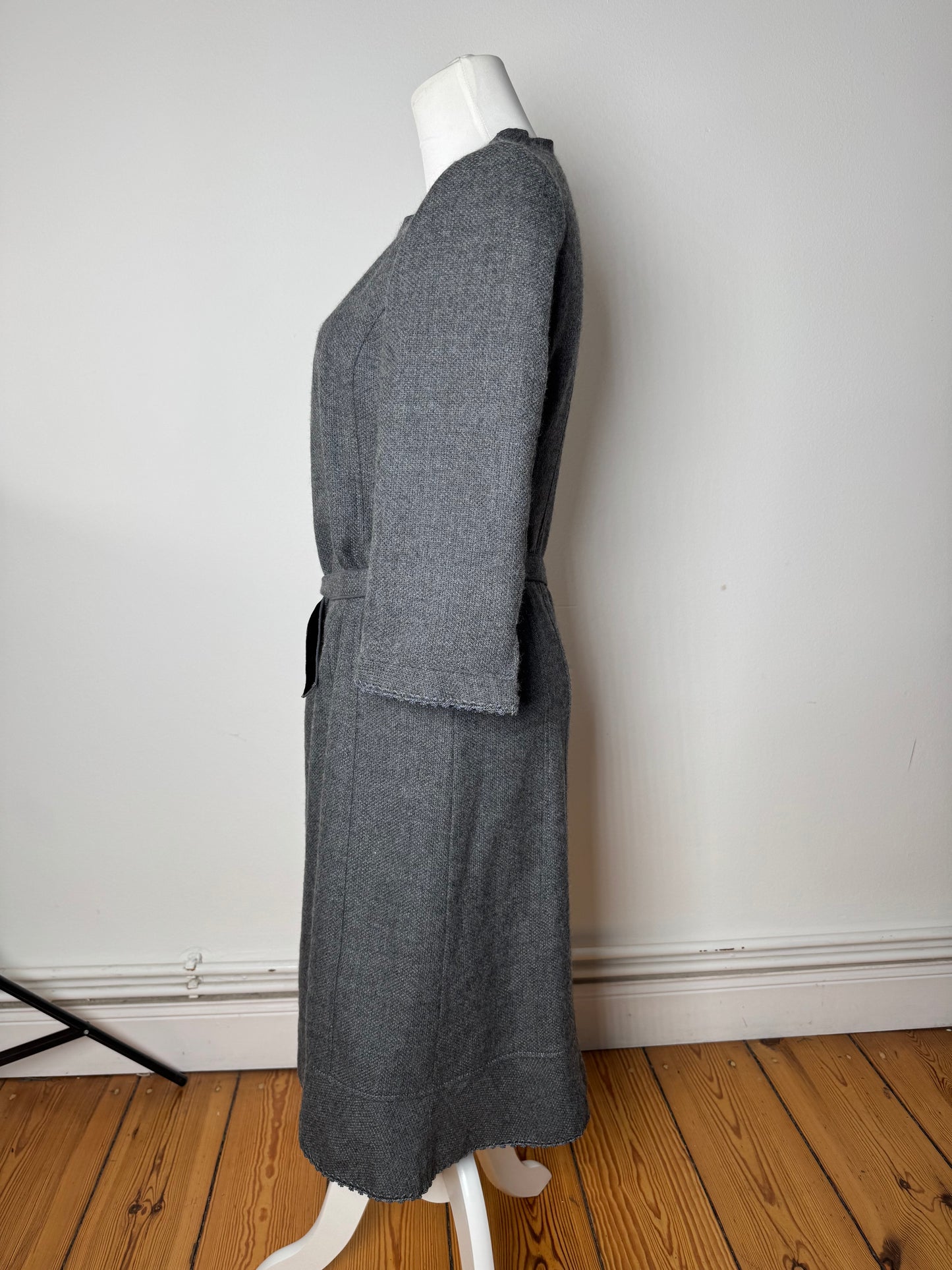 Vintage Courreges Wool Dress Grey 38/M