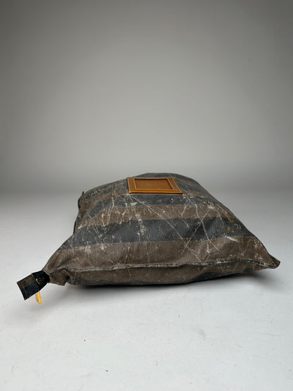 Vintage Fendi Striped Mini Bag Brown Black