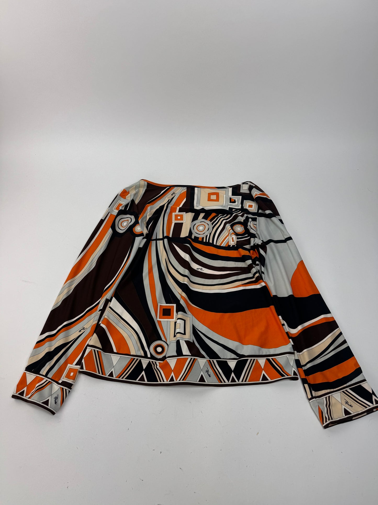 Vintage Pucci Sweatshirt Silk M Orange