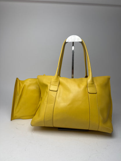 Vintage Salvatore Ferragamo Leather Bag Yellow