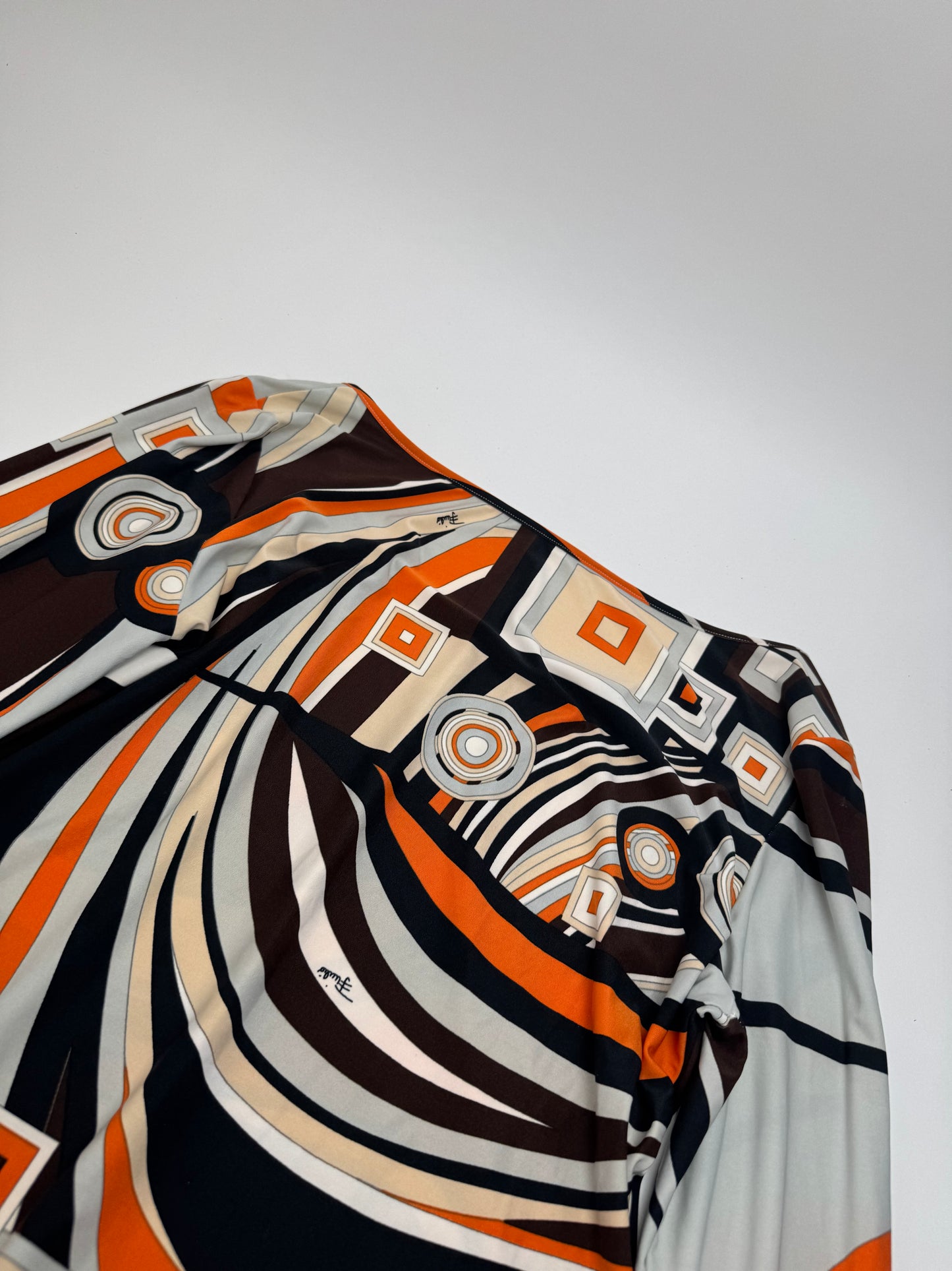 Vintage Pucci Sweatshirt Silk M Orange