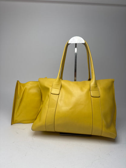 Vintage Salvatore Ferragamo Leather Bag Yellow