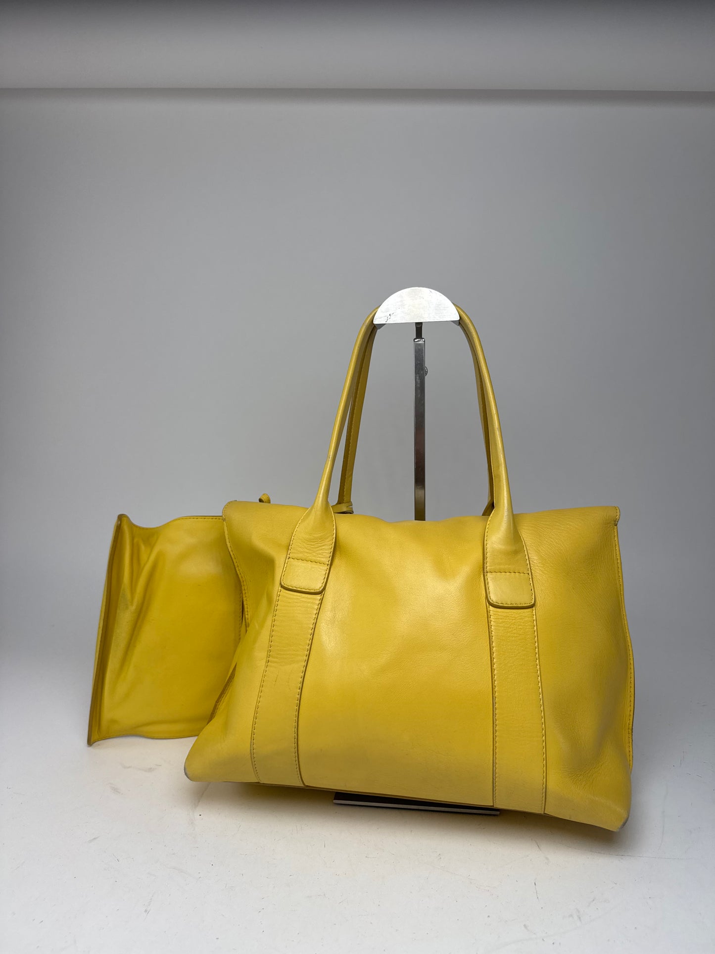 Vintage Salvatore Ferragamo Leather Bag Yellow