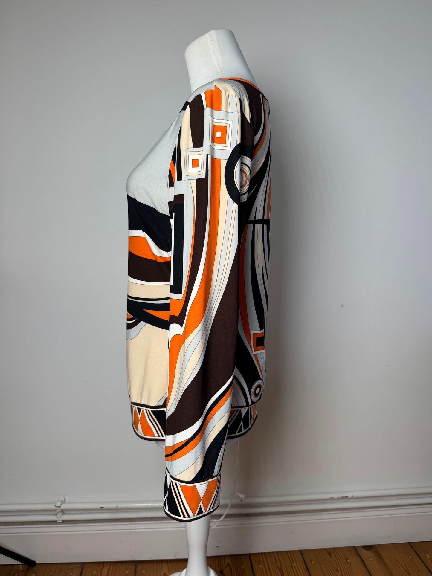 Vintage Pucci Sweatshirt Silk M Orange