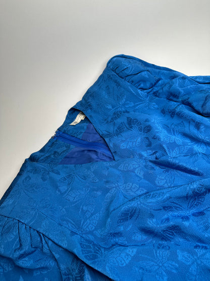 Vintage Givenchy Abstract Dress Blue