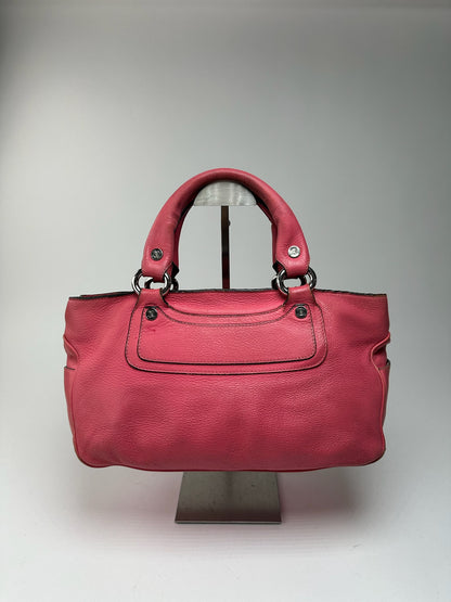 Sac vintage en cuir rose Celine Boogie