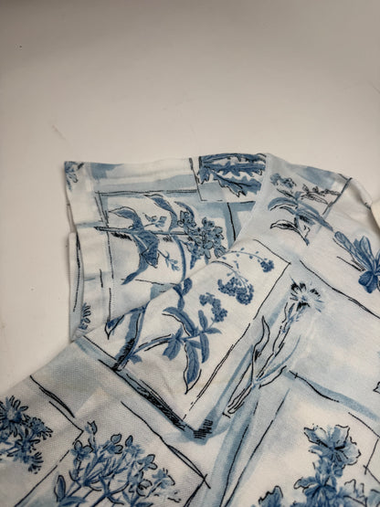 Vintage Dior Blue White Polo Shirt M