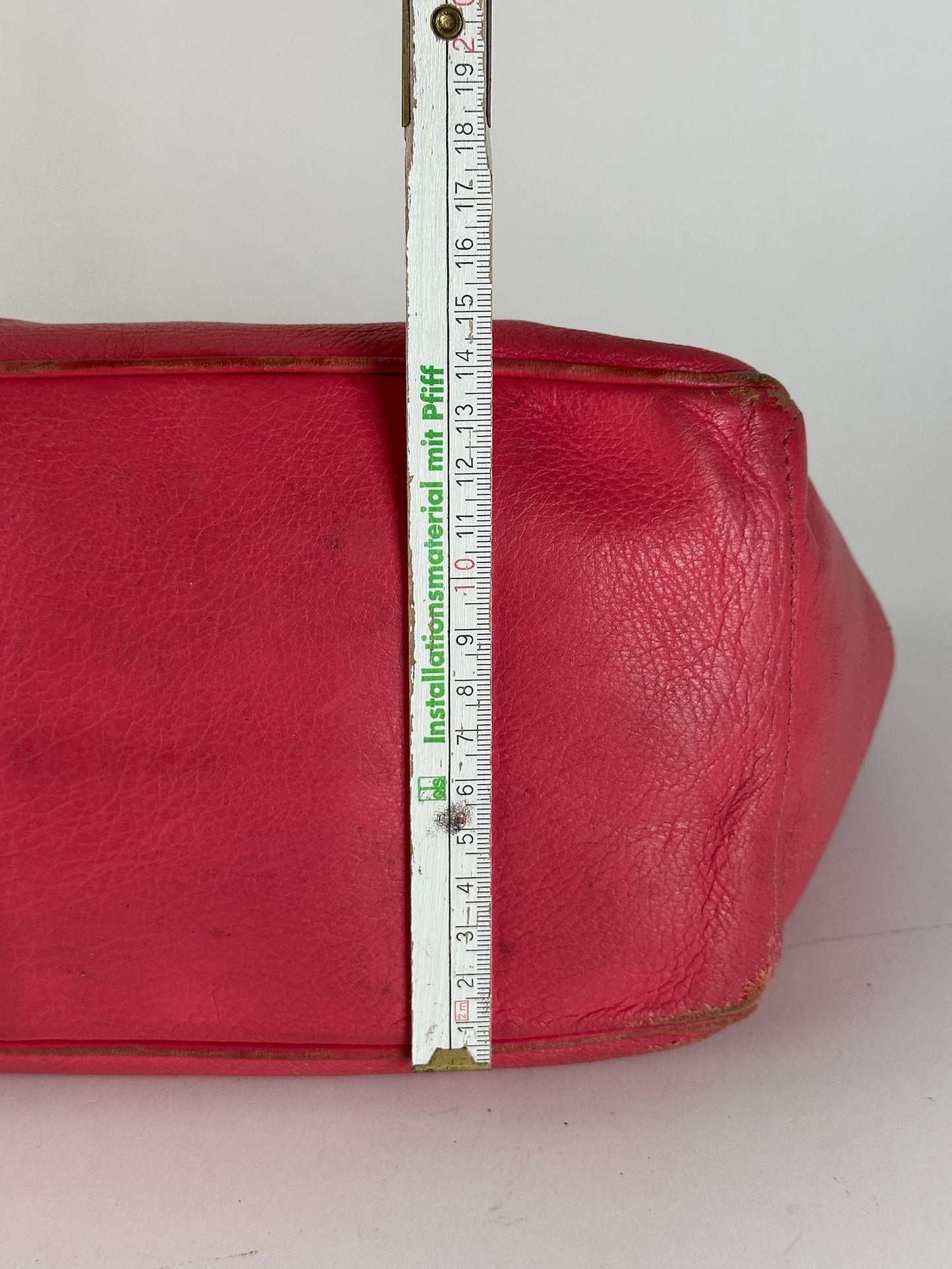 Sac vintage en cuir rose Celine Boogie