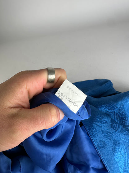 Vintage Givenchy Abstract Dress Blue