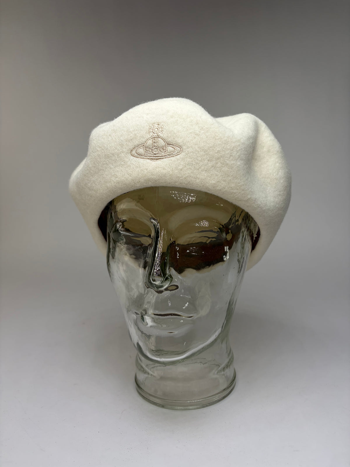 Vintage Vivienne Westwood Wool Beret Cream