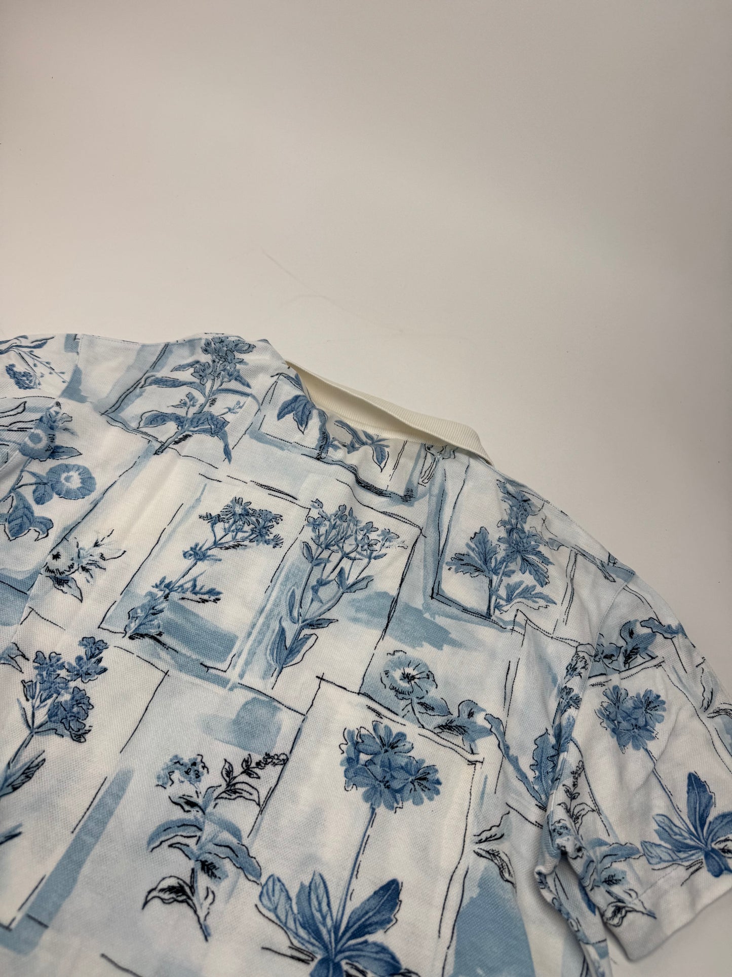Vintage Dior Blue White Polo Shirt M