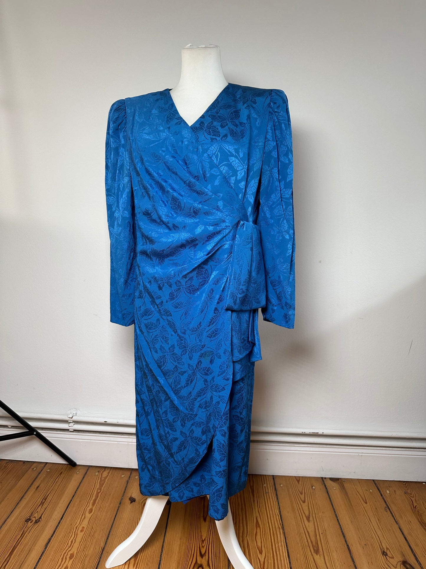 Vintage Givenchy Abstract Dress Blue