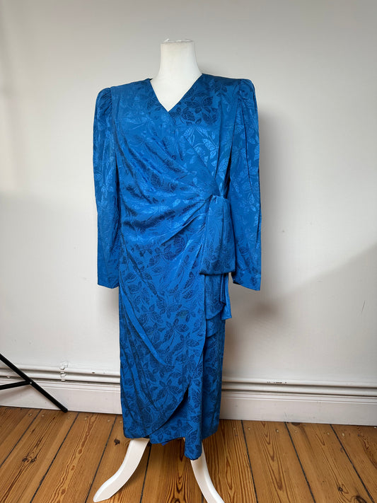 Vintage Givenchy Abstract Dress Blue