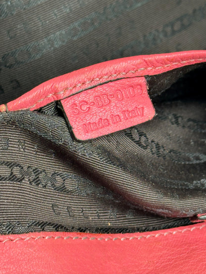 Sac vintage en cuir rose Celine Boogie