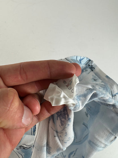 Vintage Dior Blue White Polo Shirt M