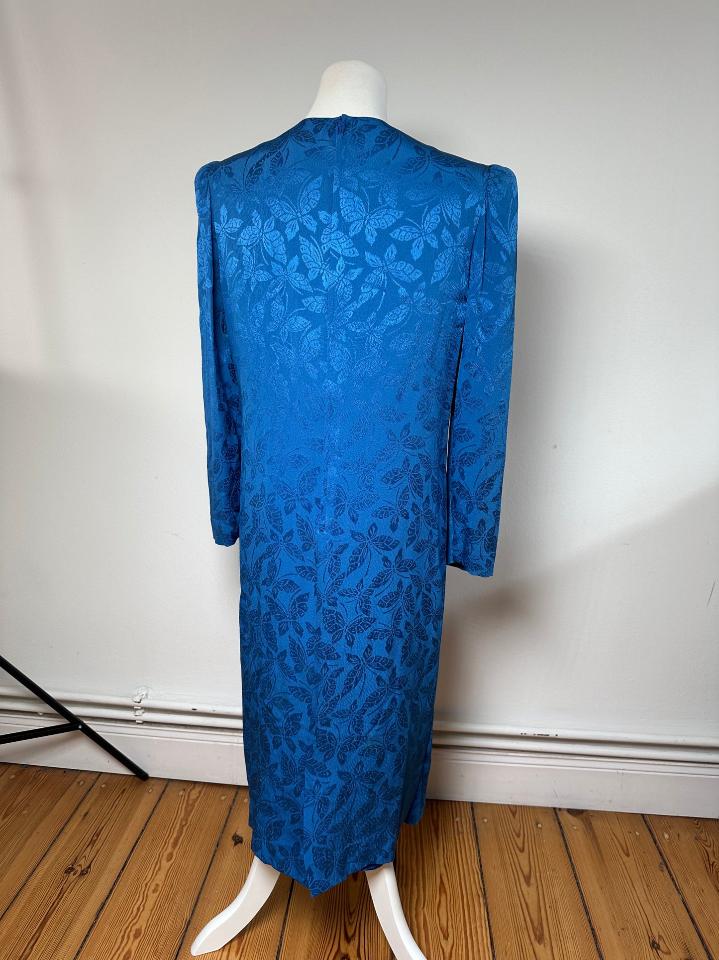 Vintage Givenchy Abstract Dress Blue