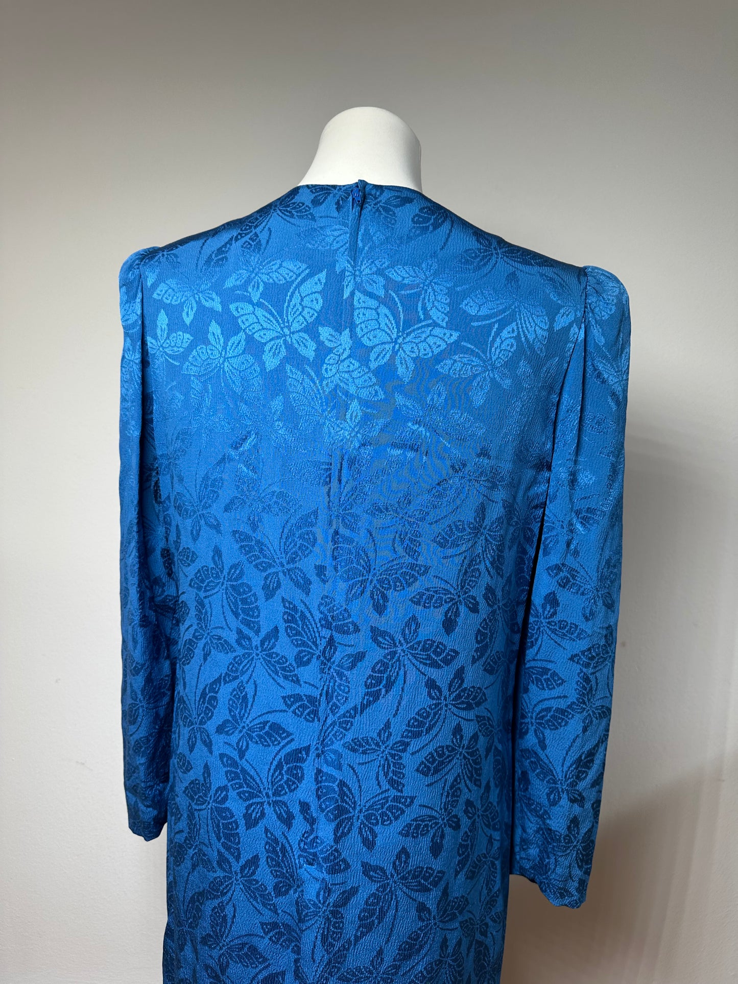 Vintage Givenchy Abstract Dress Blue