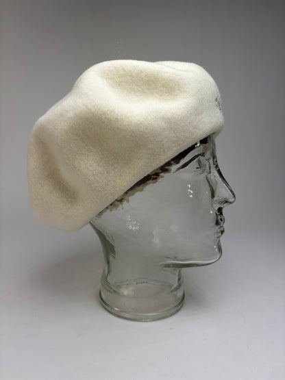 Vintage Vivienne Westwood Wool Beret Cream