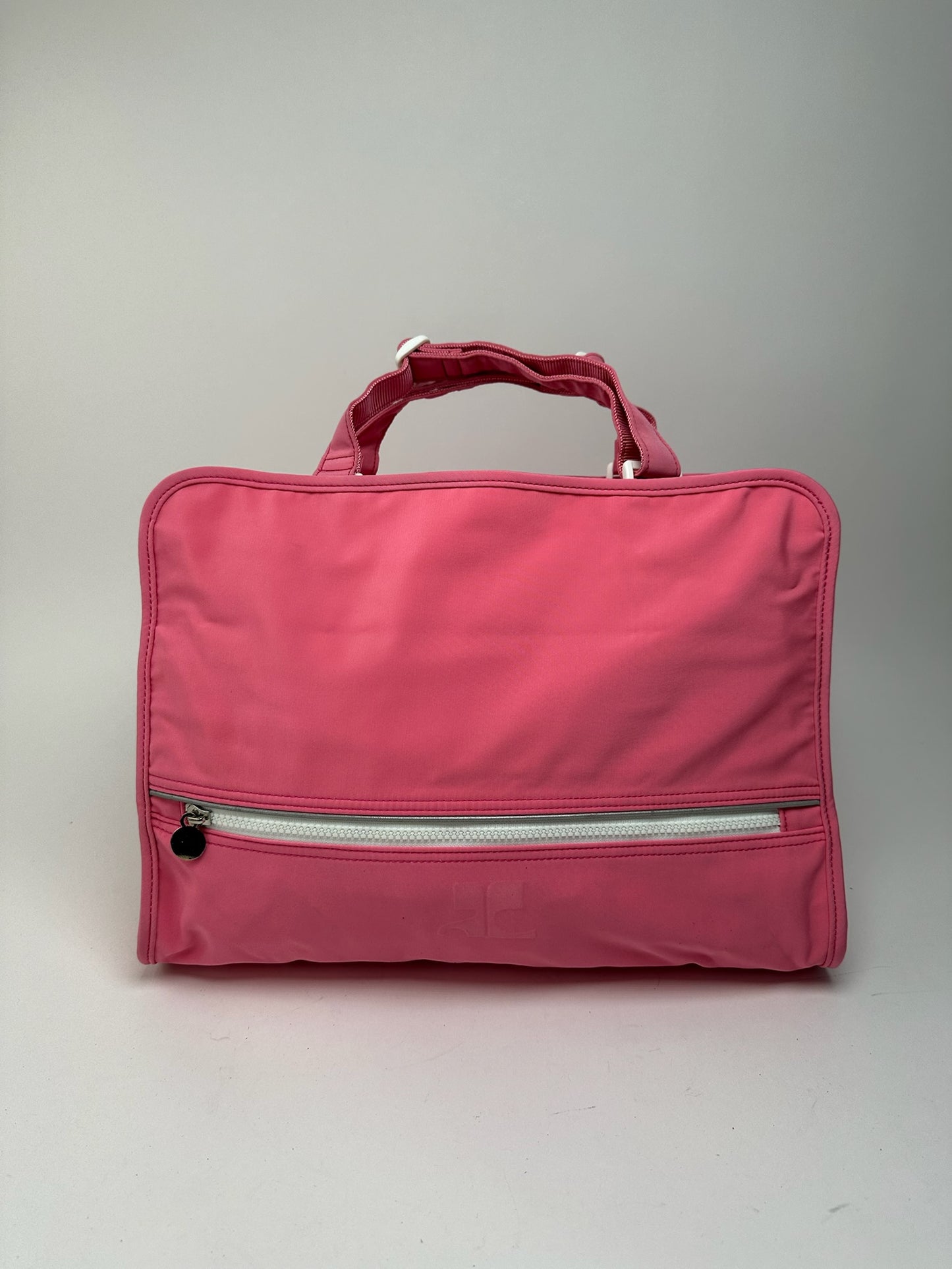 Sac vintage Courrèges en polyester rose