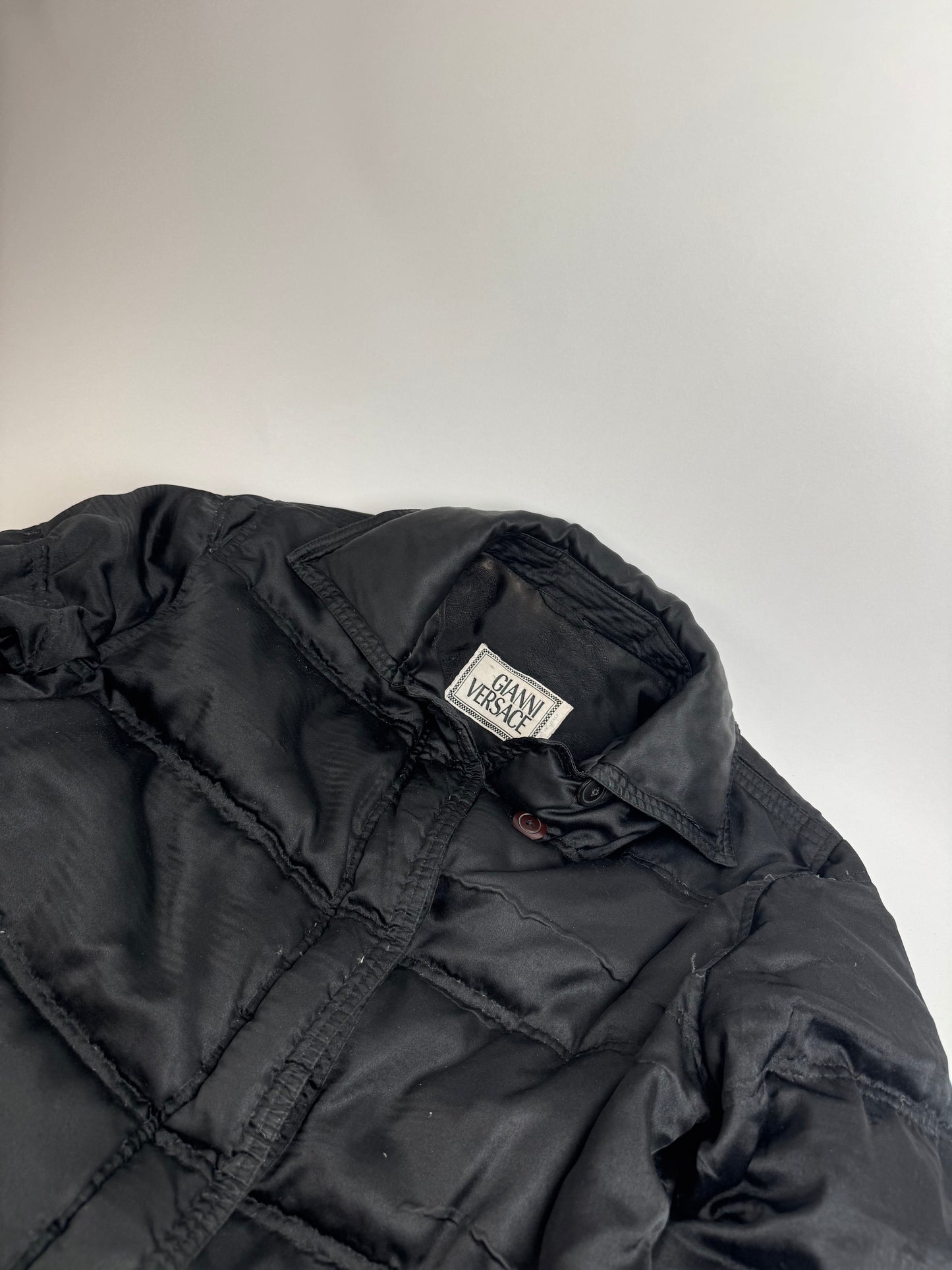 Vintage Gianni Versace Polyester Parka Black 40/L