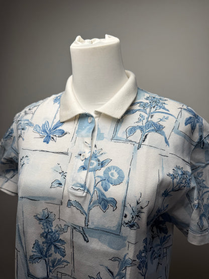 Vintage Dior Blue White Polo Shirt M