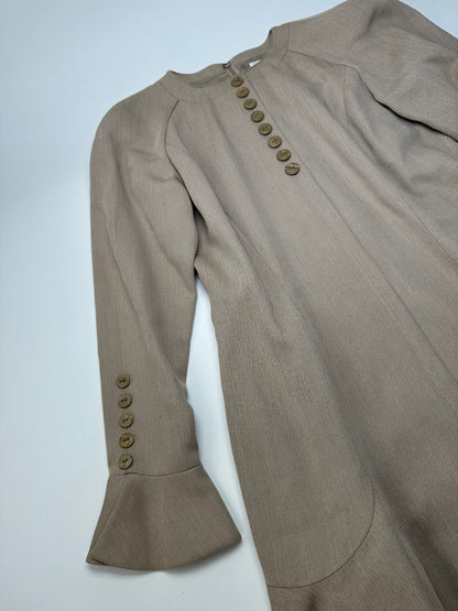 Vintage Dior Silk Blend Dress Y2K Beige
