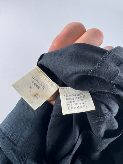 Vintage Balenciaga Linen Top Black 38/M