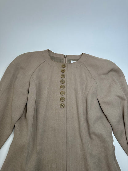 Vintage Dior Silk Blend Dress Y2K Beige