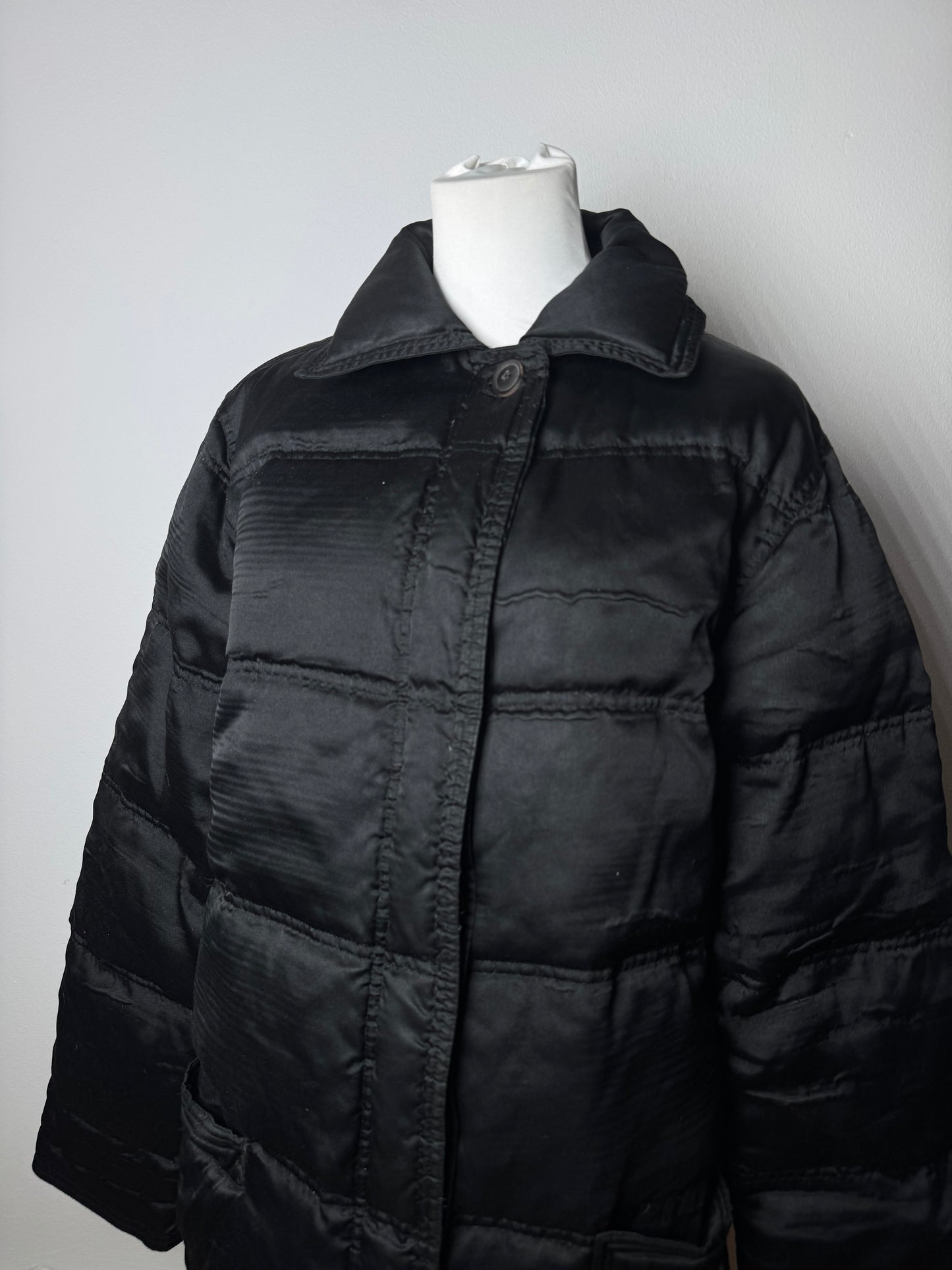 Vintage Gianni Versace Polyester Parka Black 40/L