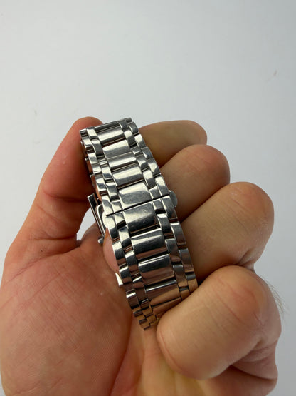 Vintage Fendi Rectangular Bracelet Watch Stainless Steel Navy