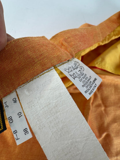 Vintage Fendi Linen Skirt M orange