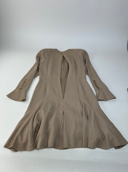 Vintage Dior Silk Blend Dress Y2K Beige