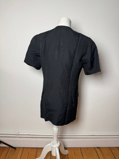 Vintage Balenciaga Linen Top Black 38/M