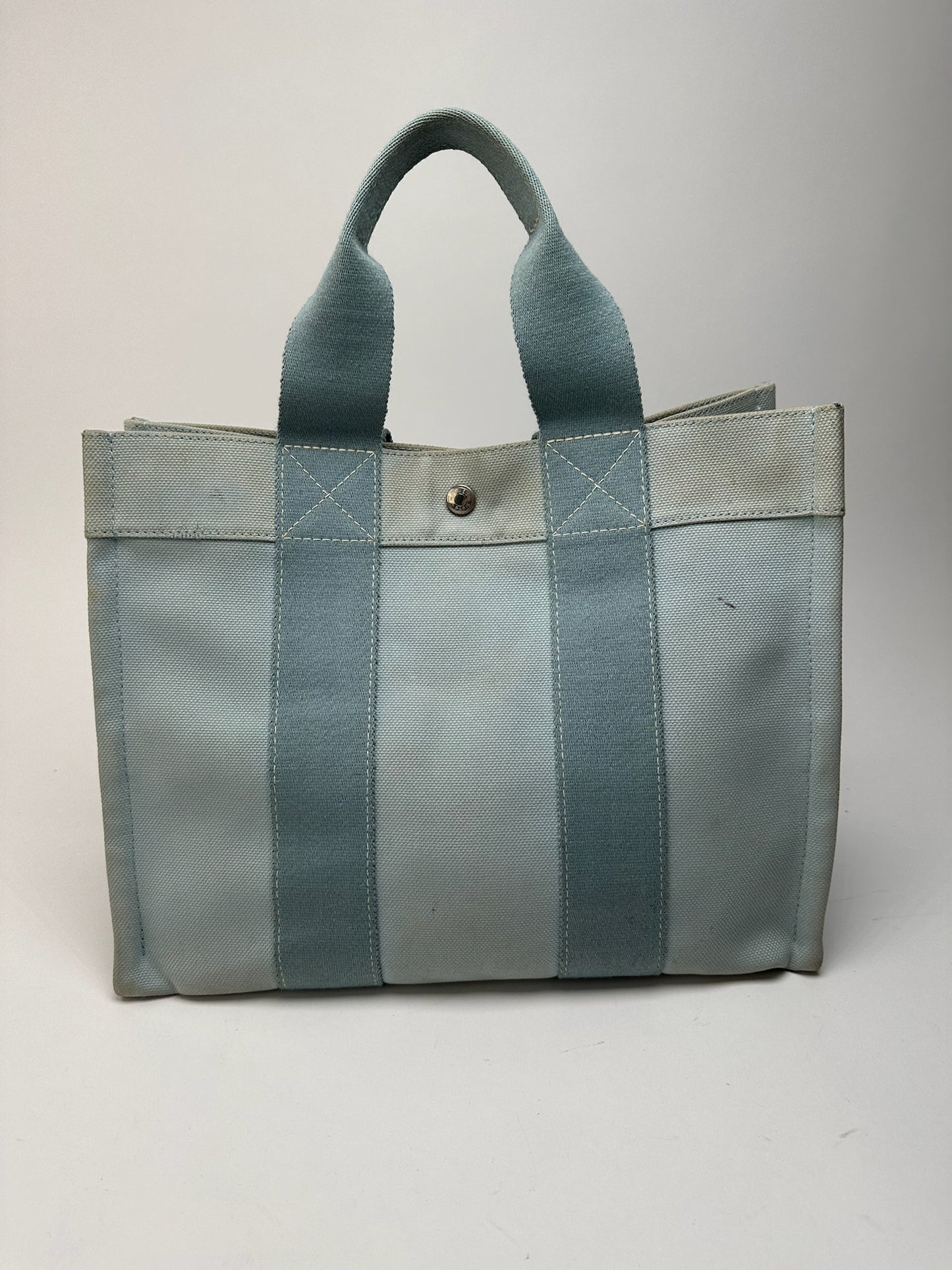 Sac Hermès vintage bleu clair