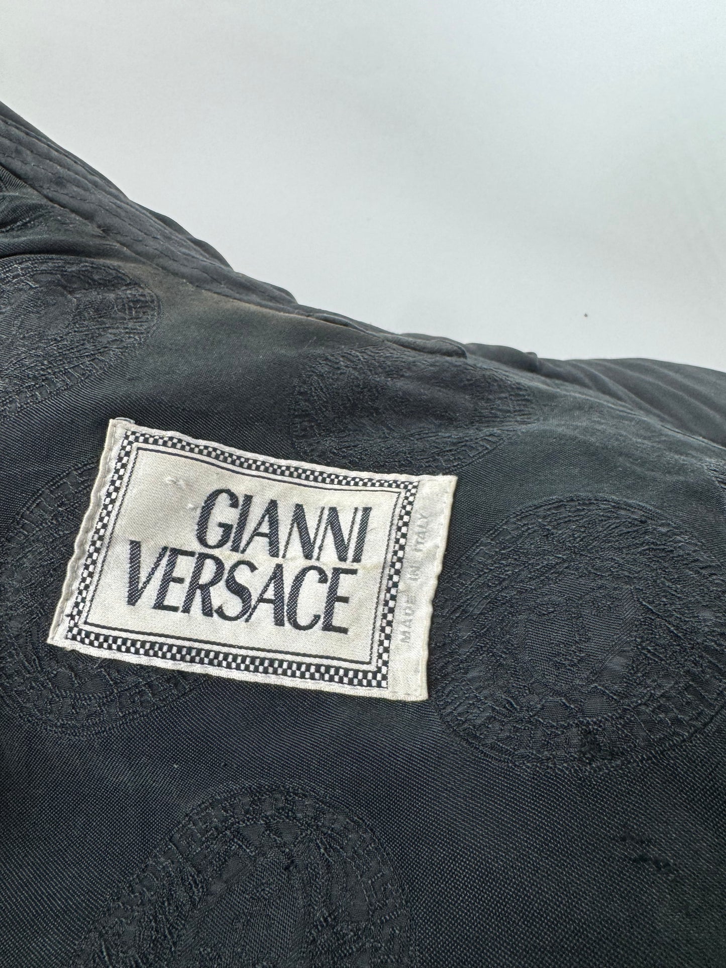 Vintage Gianni Versace Polyester Parka Black 40/L