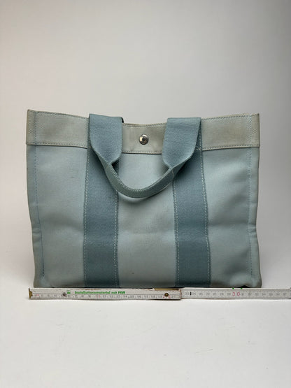 Sac Hermès vintage bleu clair