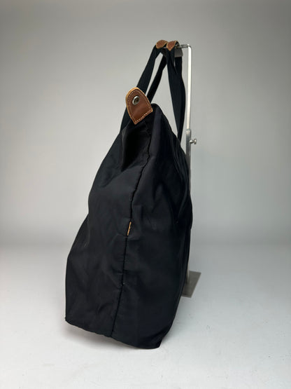 Vintage Courreges Polyester Travel Bag Black