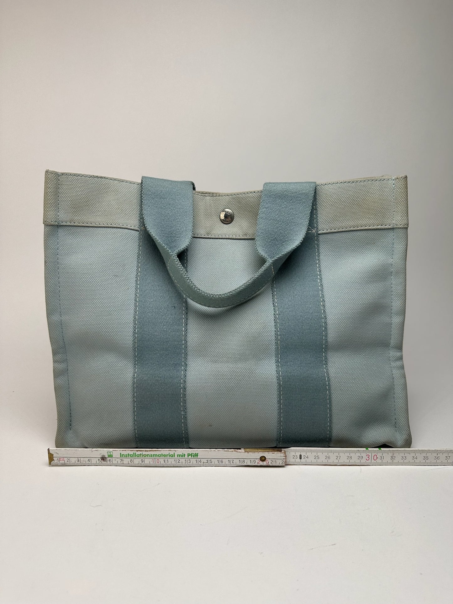 Sac Hermès vintage bleu clair