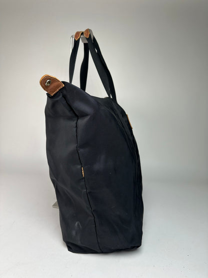 Vintage Courreges Polyester Travel Bag Black