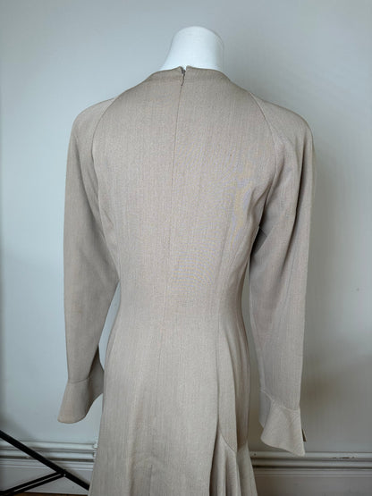 Vintage Dior Silk Blend Dress Y2K Beige